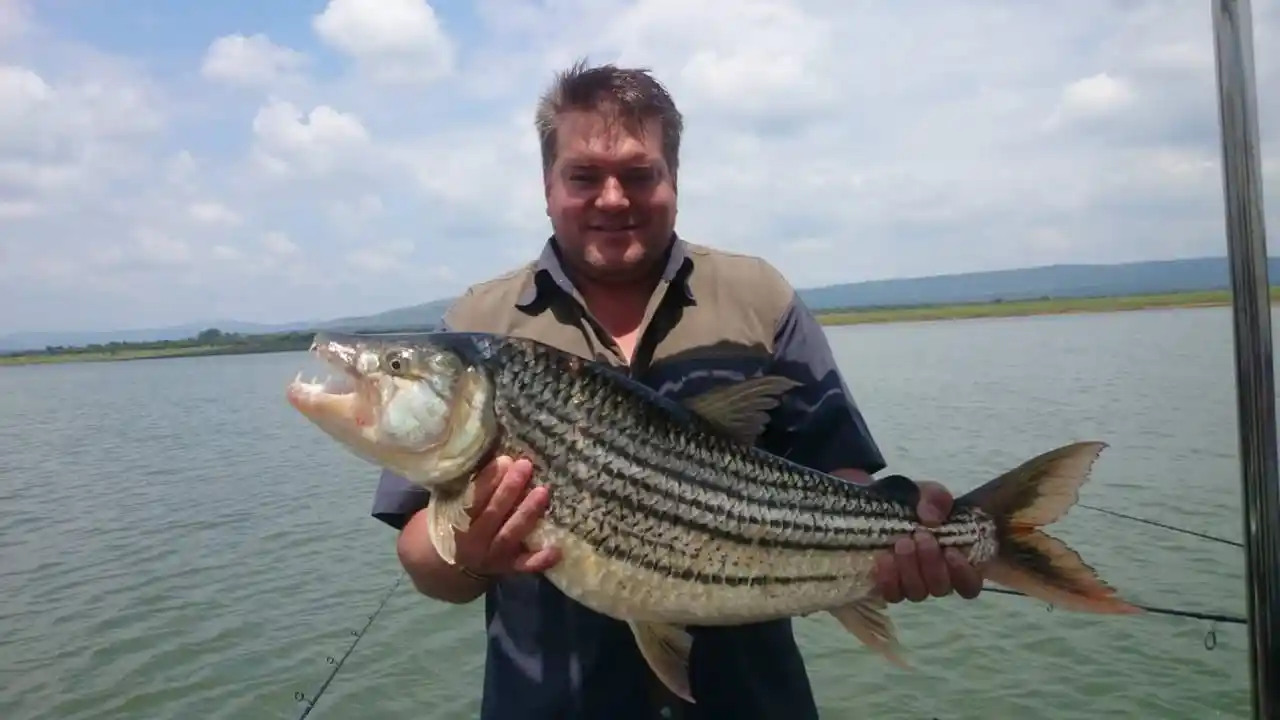Lake Jozini tiger fishing moment